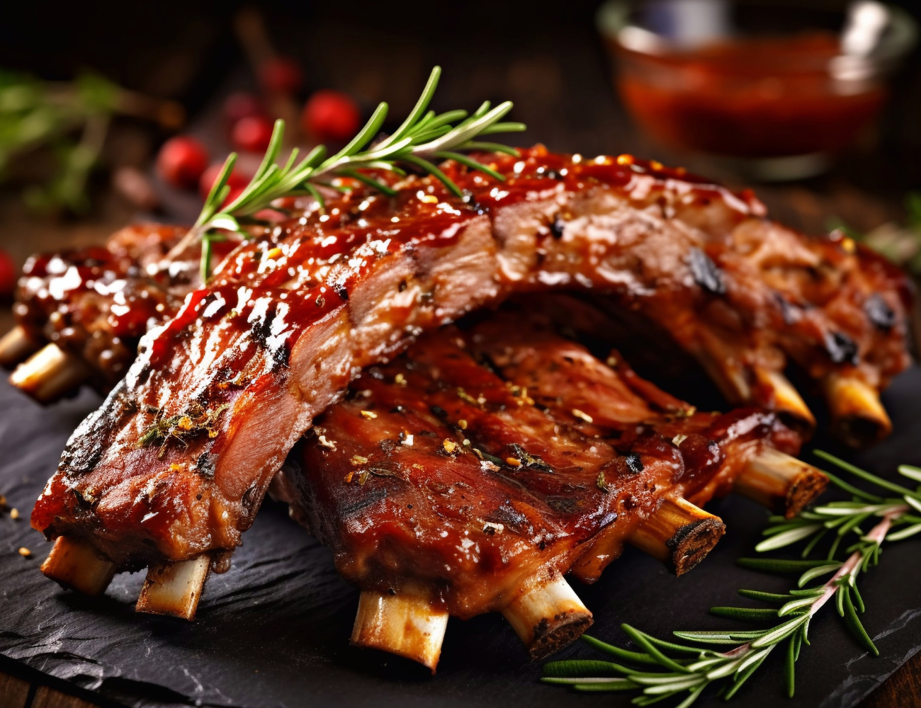 Butterzarte Ribs mit Rauchsalz