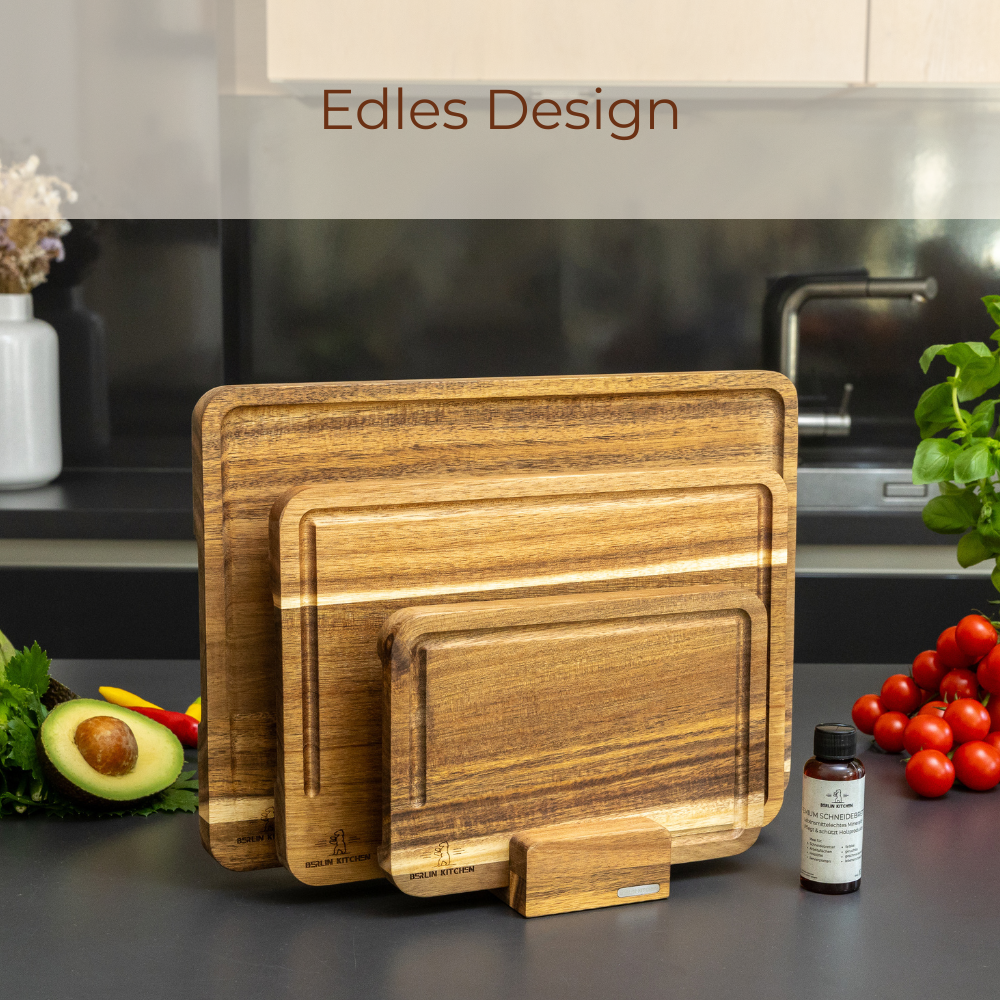 Cut'n Cook Moments Schneidebrett 3er Set mit GRATIS Pflegeöl