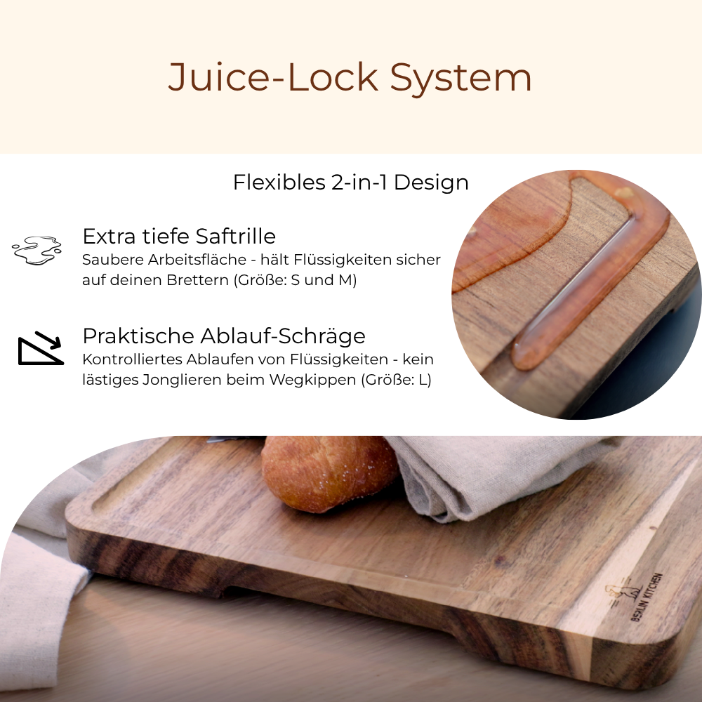 Cut'n Cook Moments Schneidebrett 3er Set mit GRATIS Pflegeöl