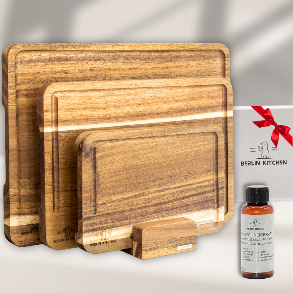 Cut'n Cook Moments Schneidebrett 3er Set mit GRATIS Pflegeöl
